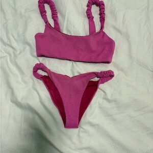 Beach Riot Sparkling Pink Bikini Top